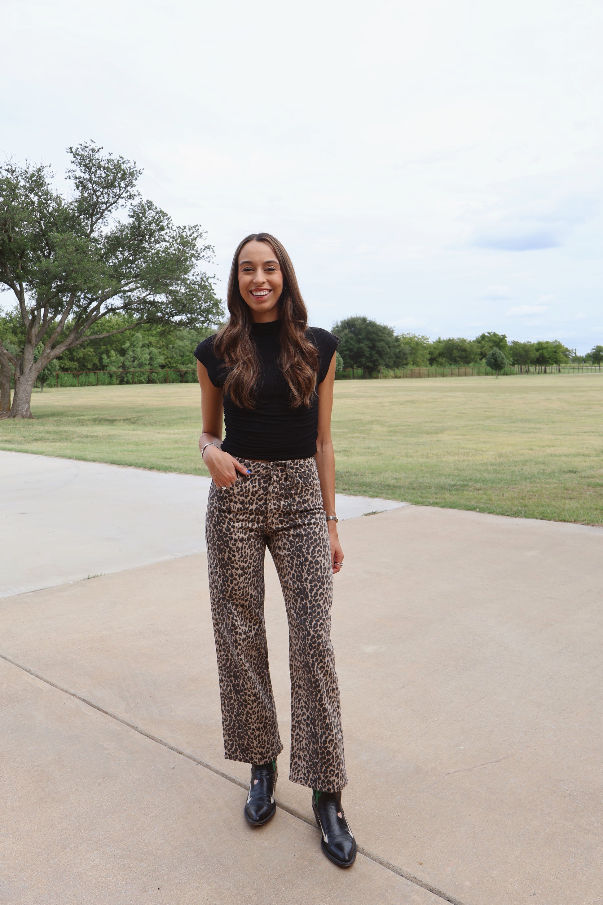 Parker Leopard Jeans
