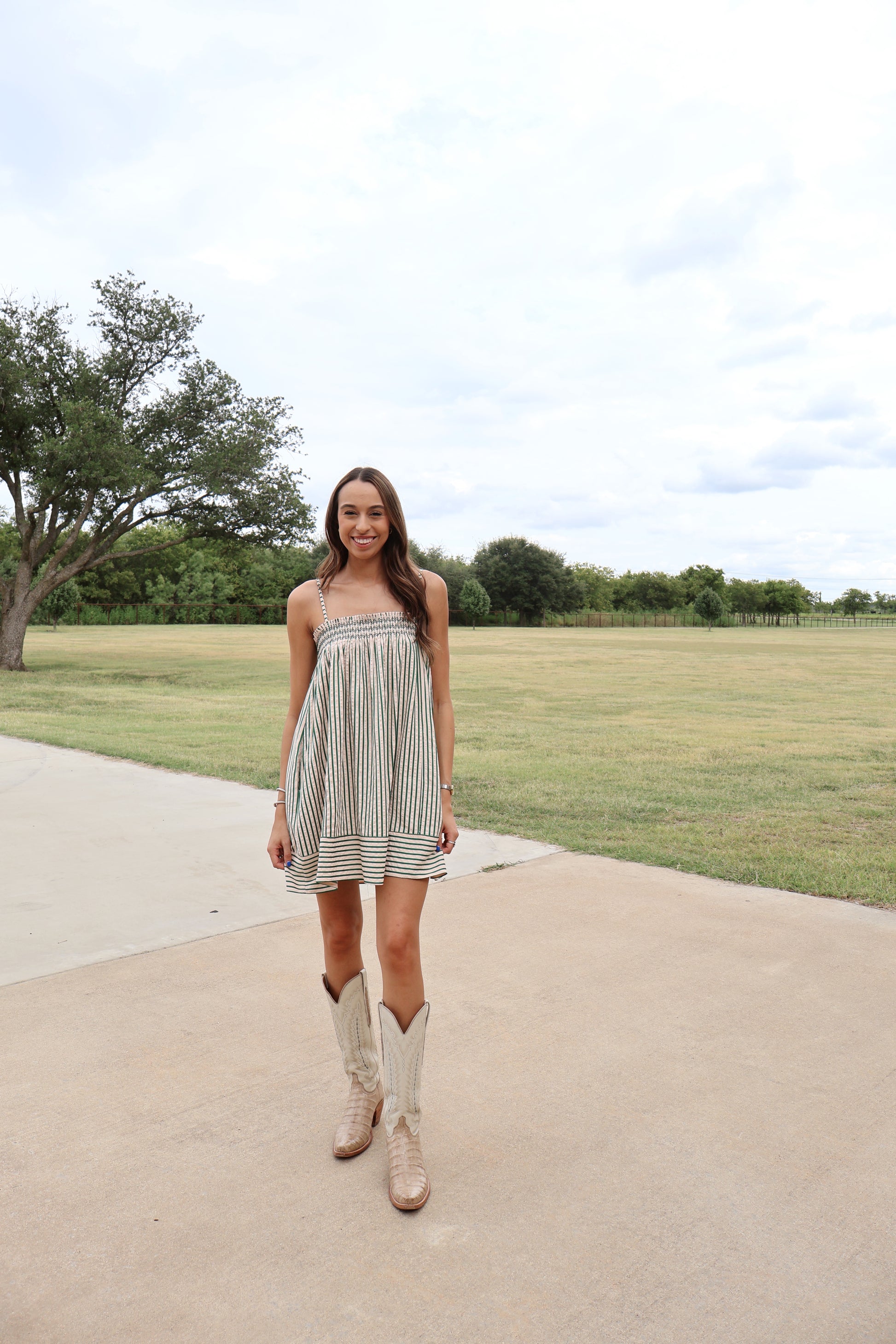 Striped Babydoll Dress