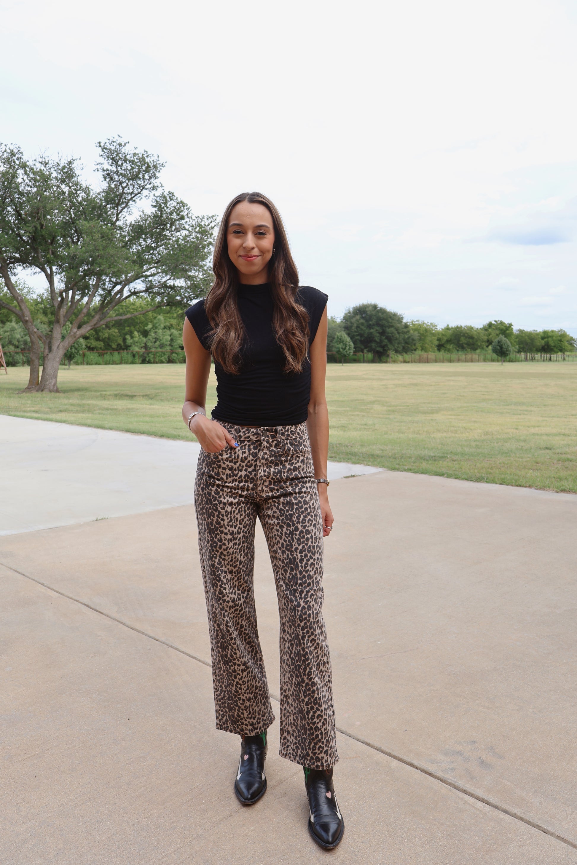 Parker Leopard Jeans