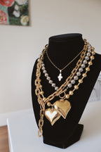 Ella Heart Necklace - Gold