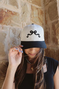Bow Trucker Hat - Black