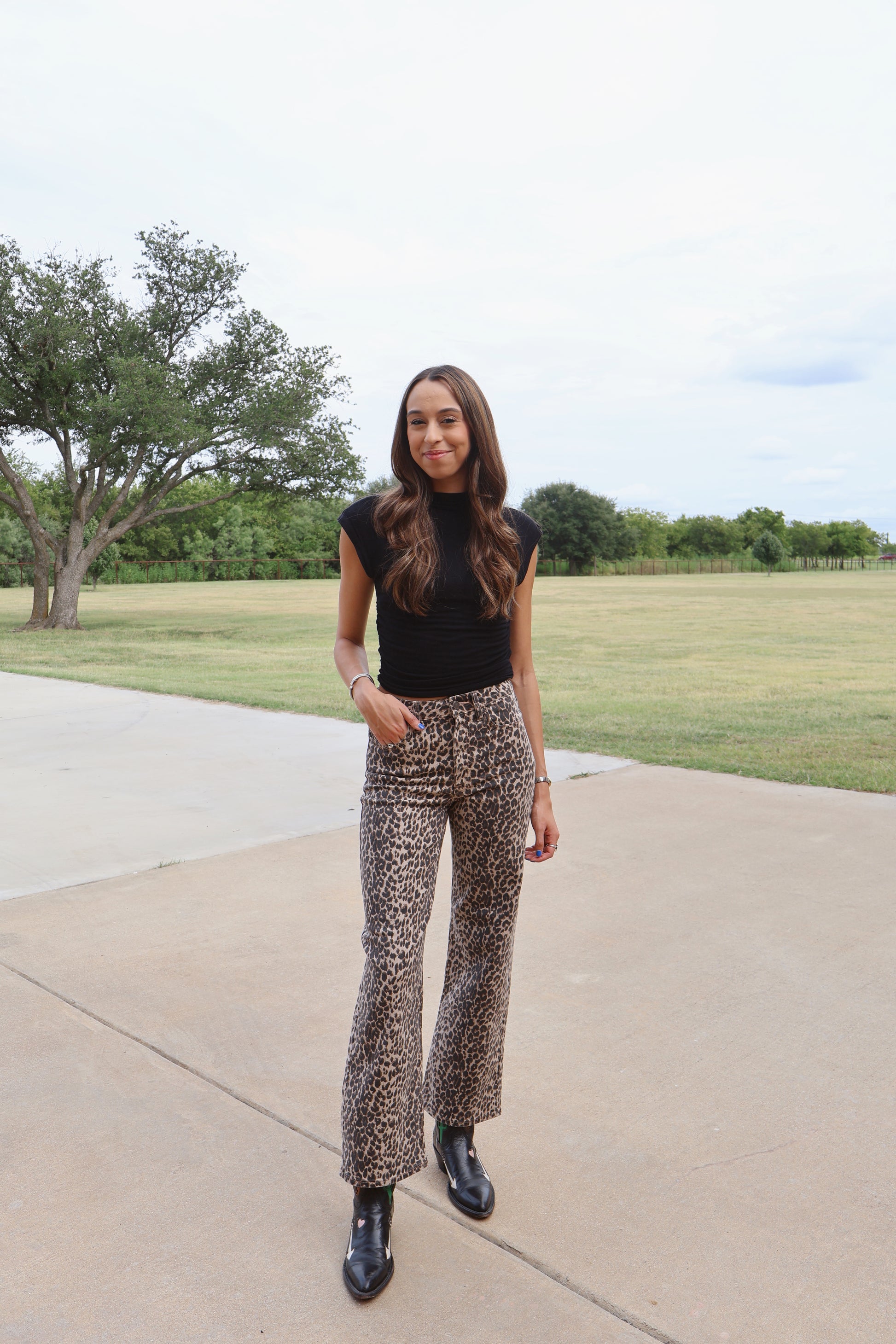 Parker Leopard Jeans