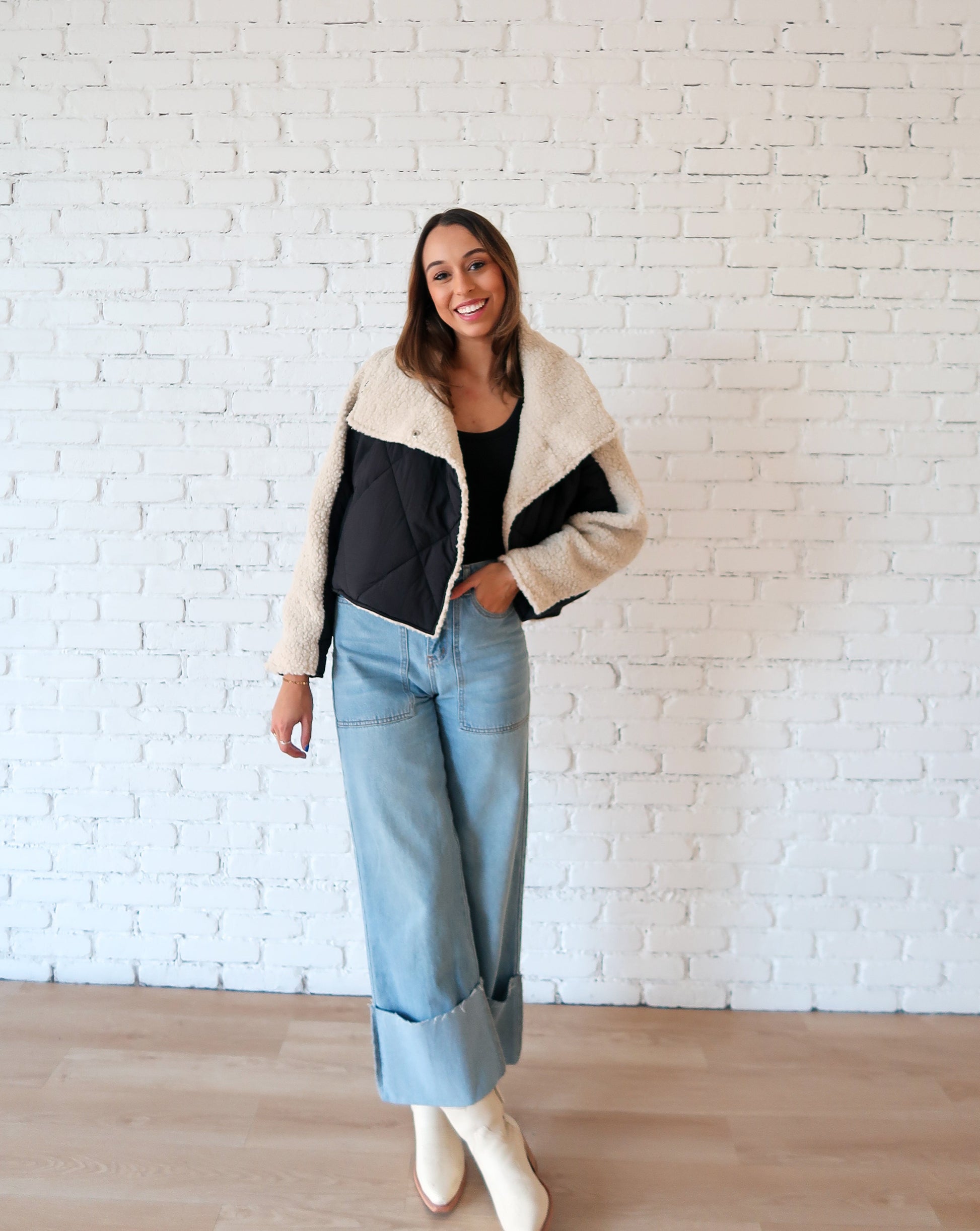 Jane Cuffed Jean - Lt Denim