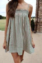 Striped Babydoll Dress