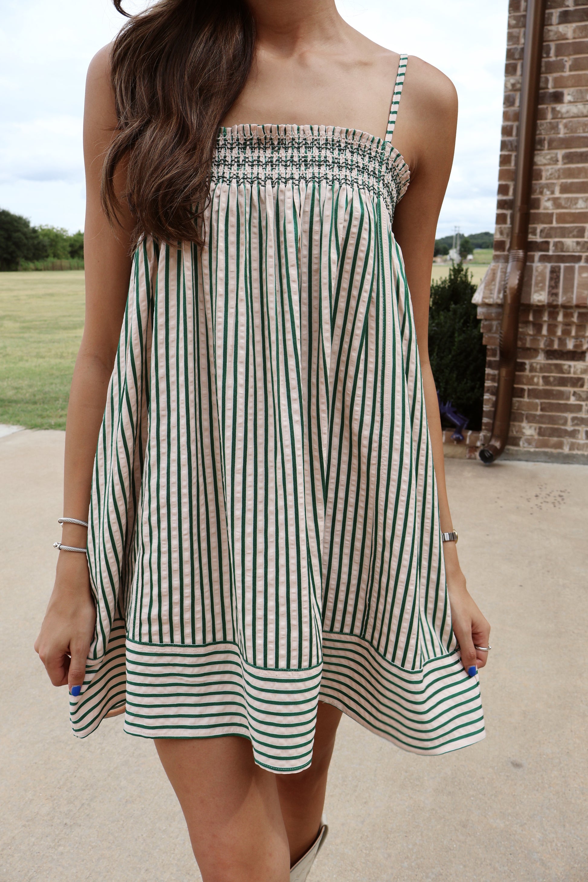 Striped Babydoll Dress