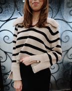 Sage Sweater - Khaki Black