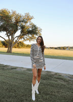 Sierra Knit Sweater - Natural Navy