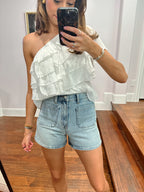 Pocket Denim Shorts - Lt Denim
