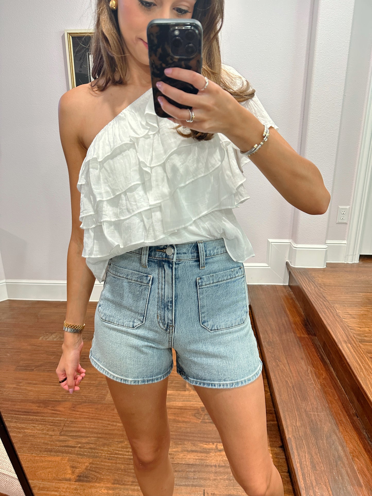 Pocket Denim Shorts - Lt Denim