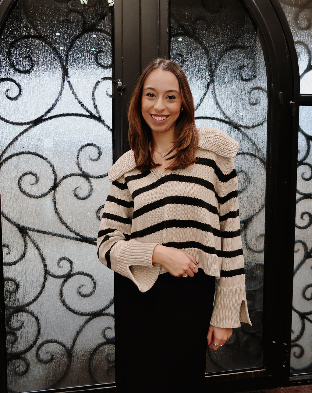Sage Sweater - Khaki Black