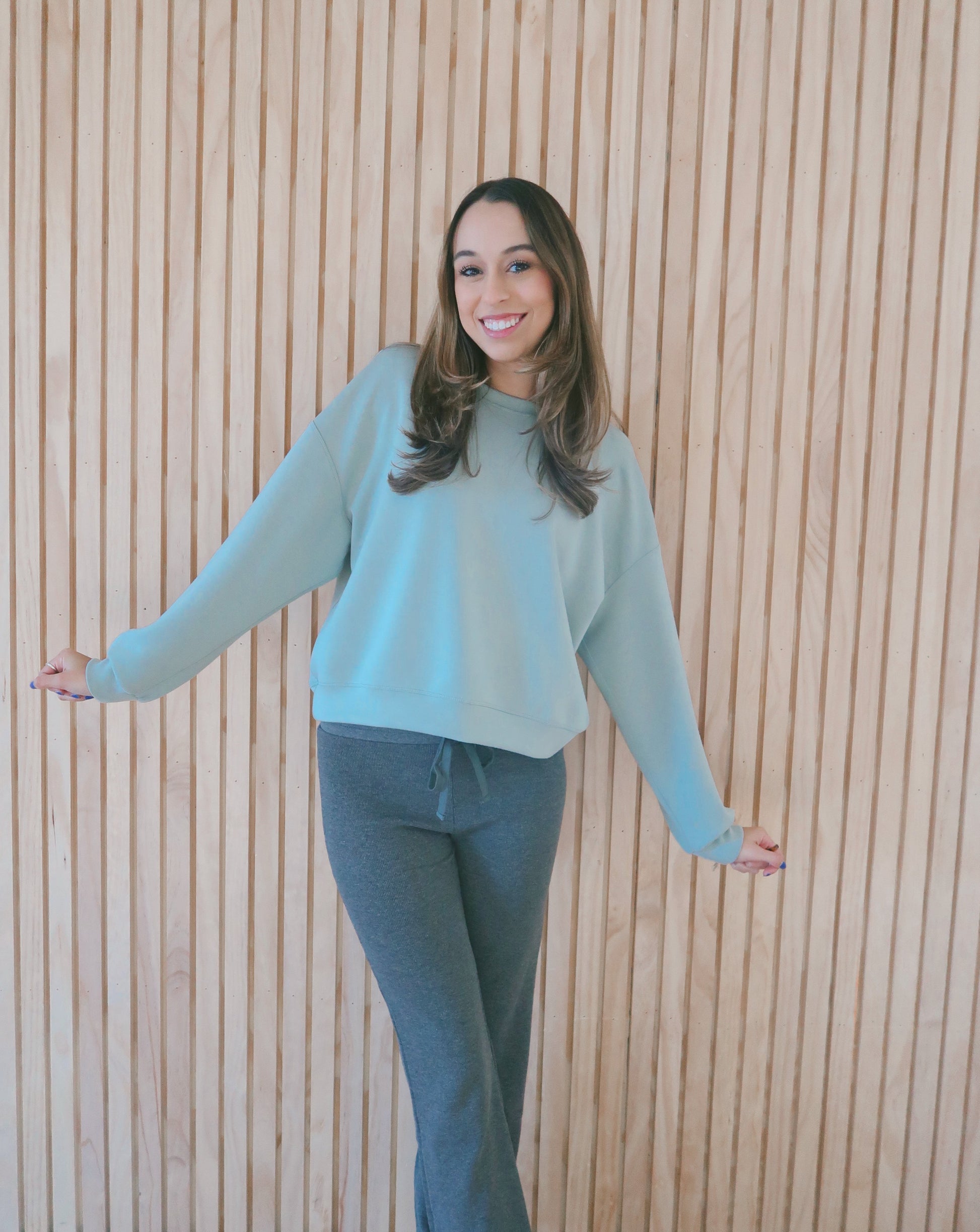 Cozy Sweatshirt - Lt Green