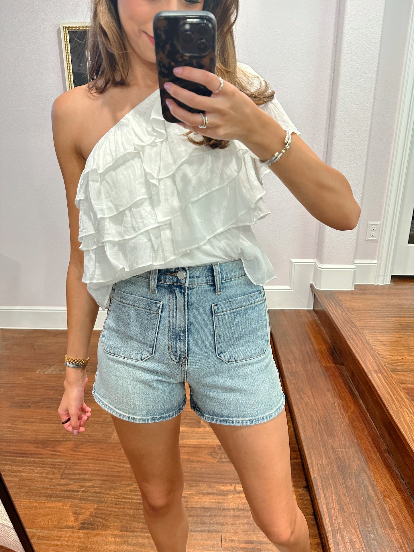 Pocket Denim Shorts - Lt Denim