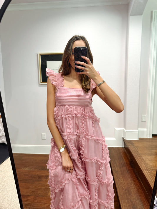 Lily Midi Dress - Pink