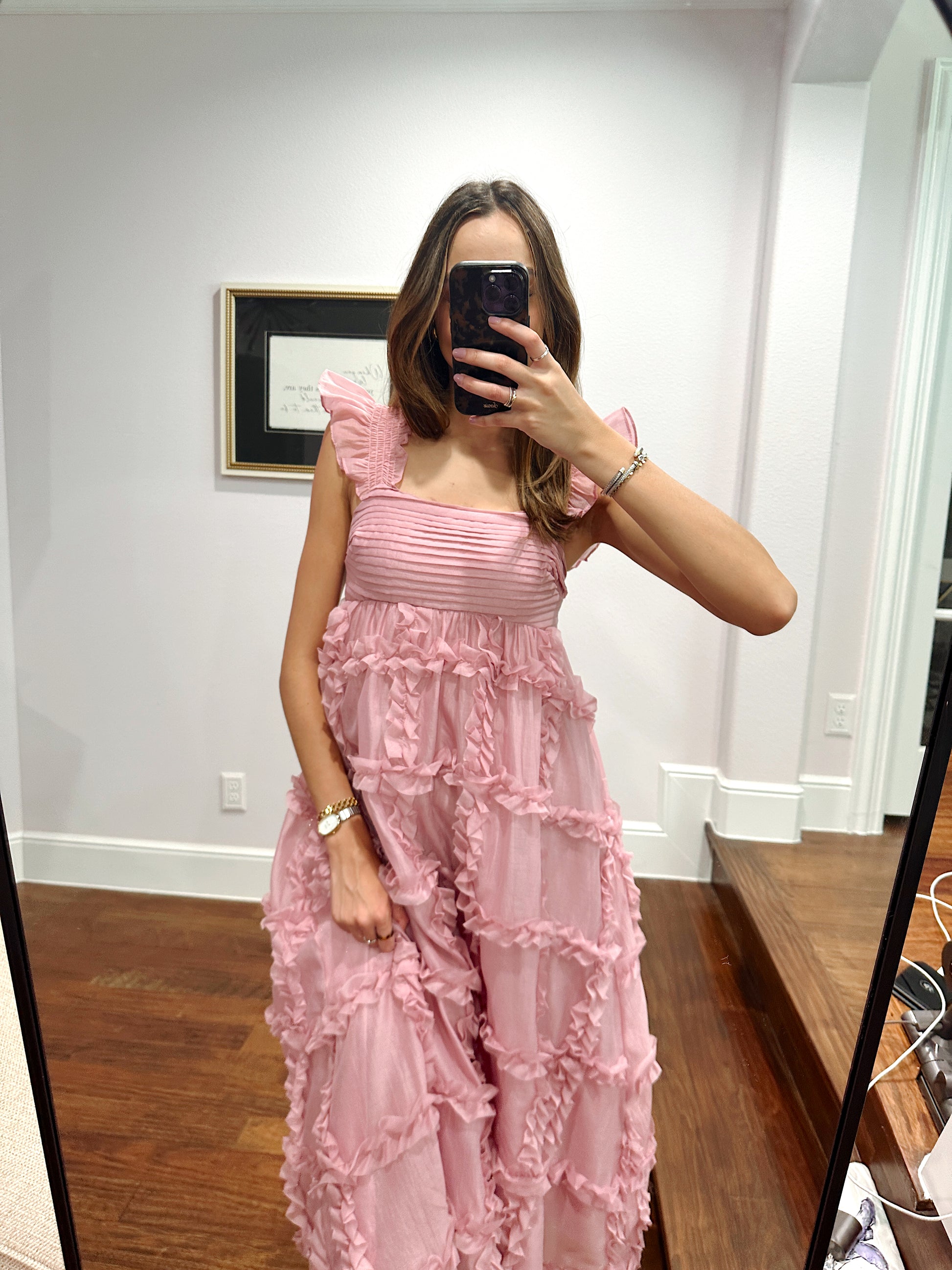 Lily Midi Dress - Pink