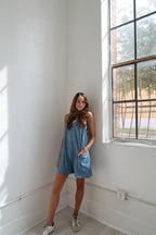Lazy Bones Romper - Blue