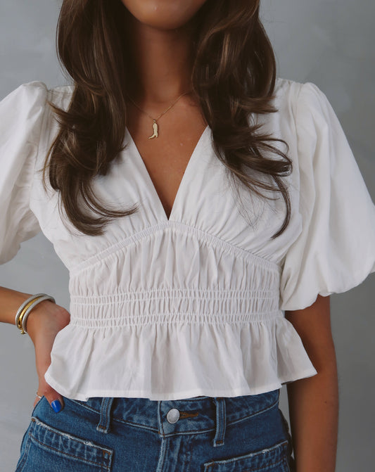 Cassi Top - White