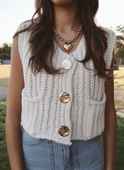 Taylor Sweater Vest - Beige