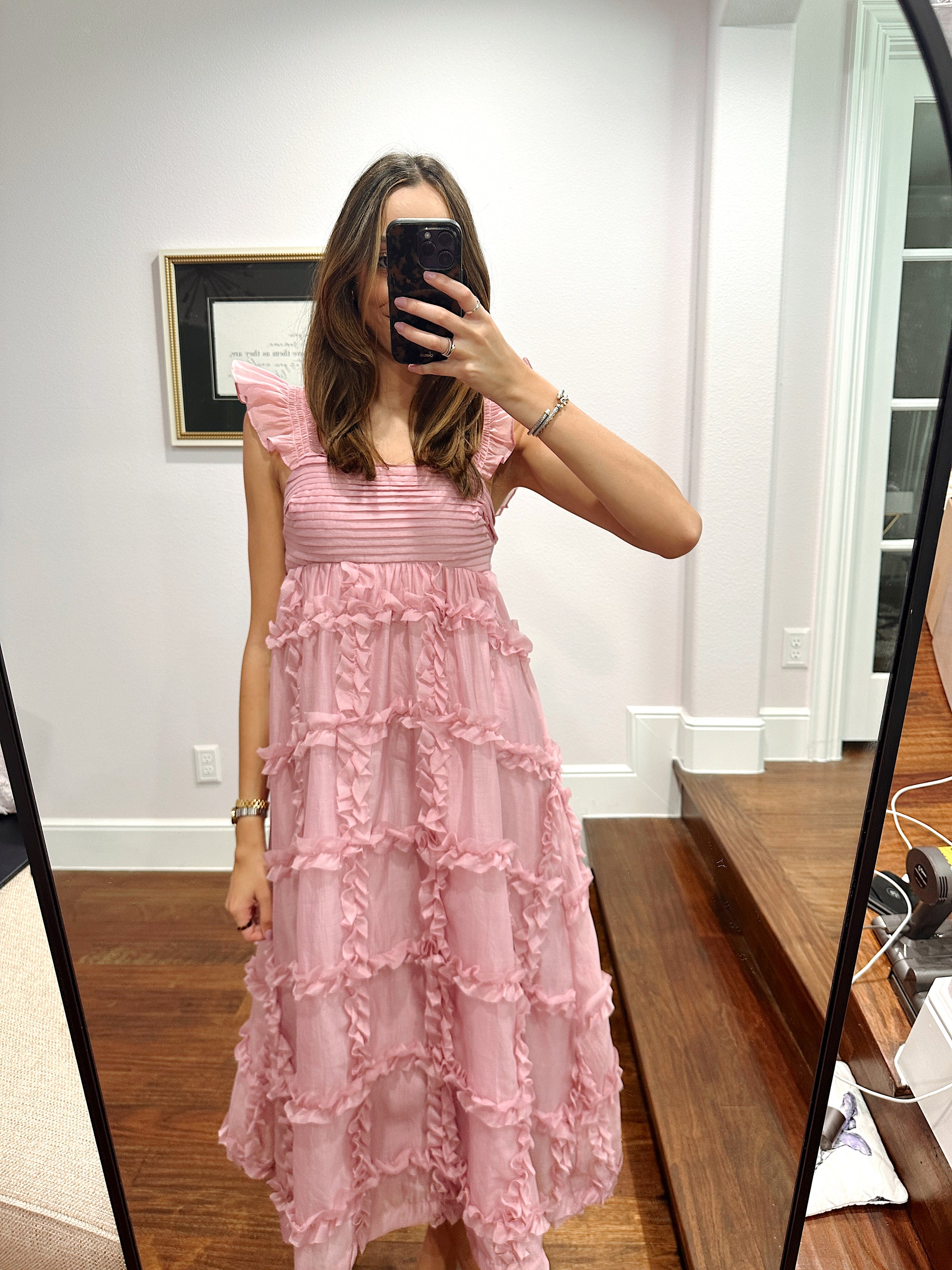 Lily Midi Dress - Pink
