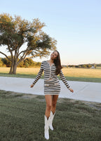 Sierra Knit Sweater - Natural Navy