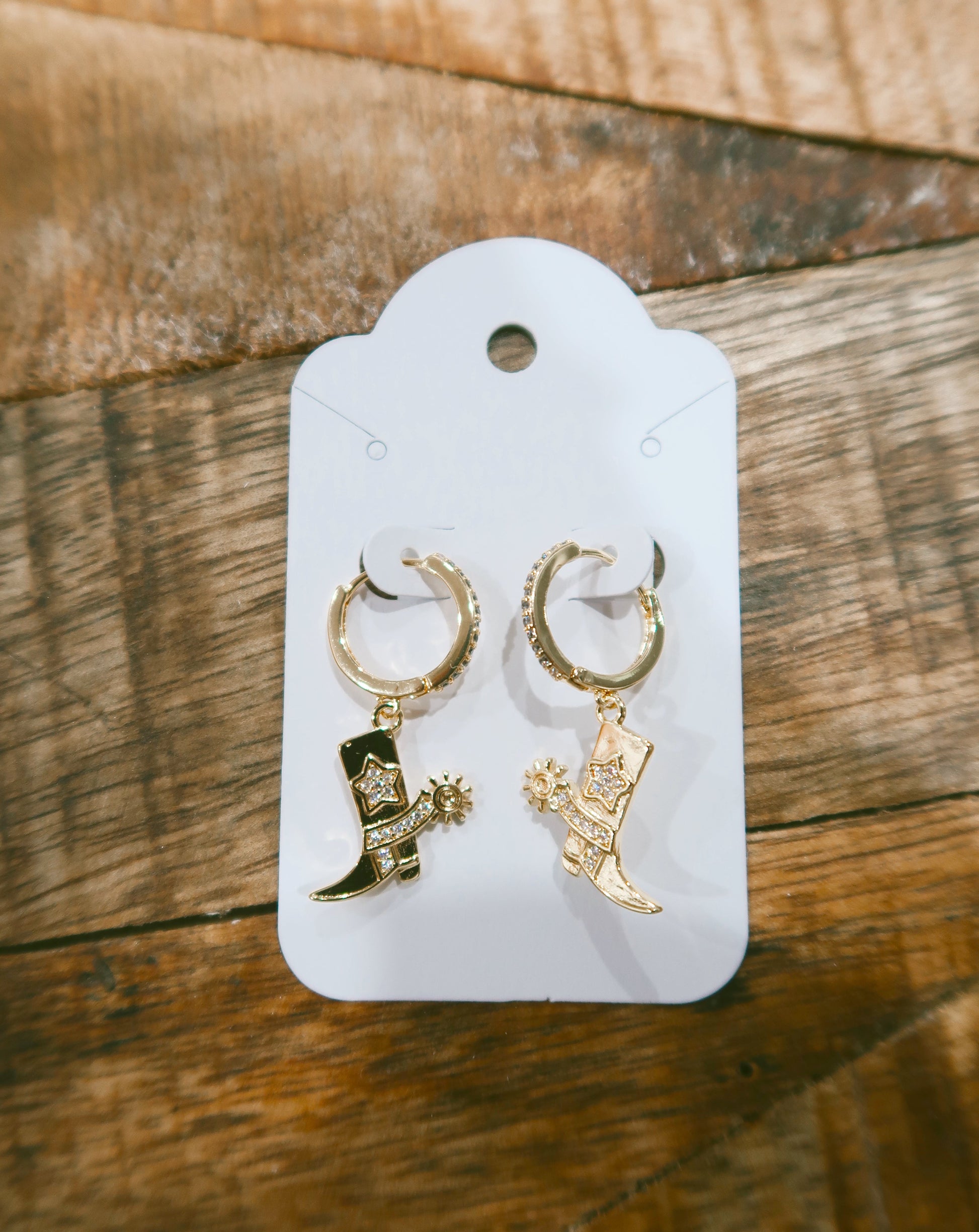 Boot Scootin' Earrings - Gold