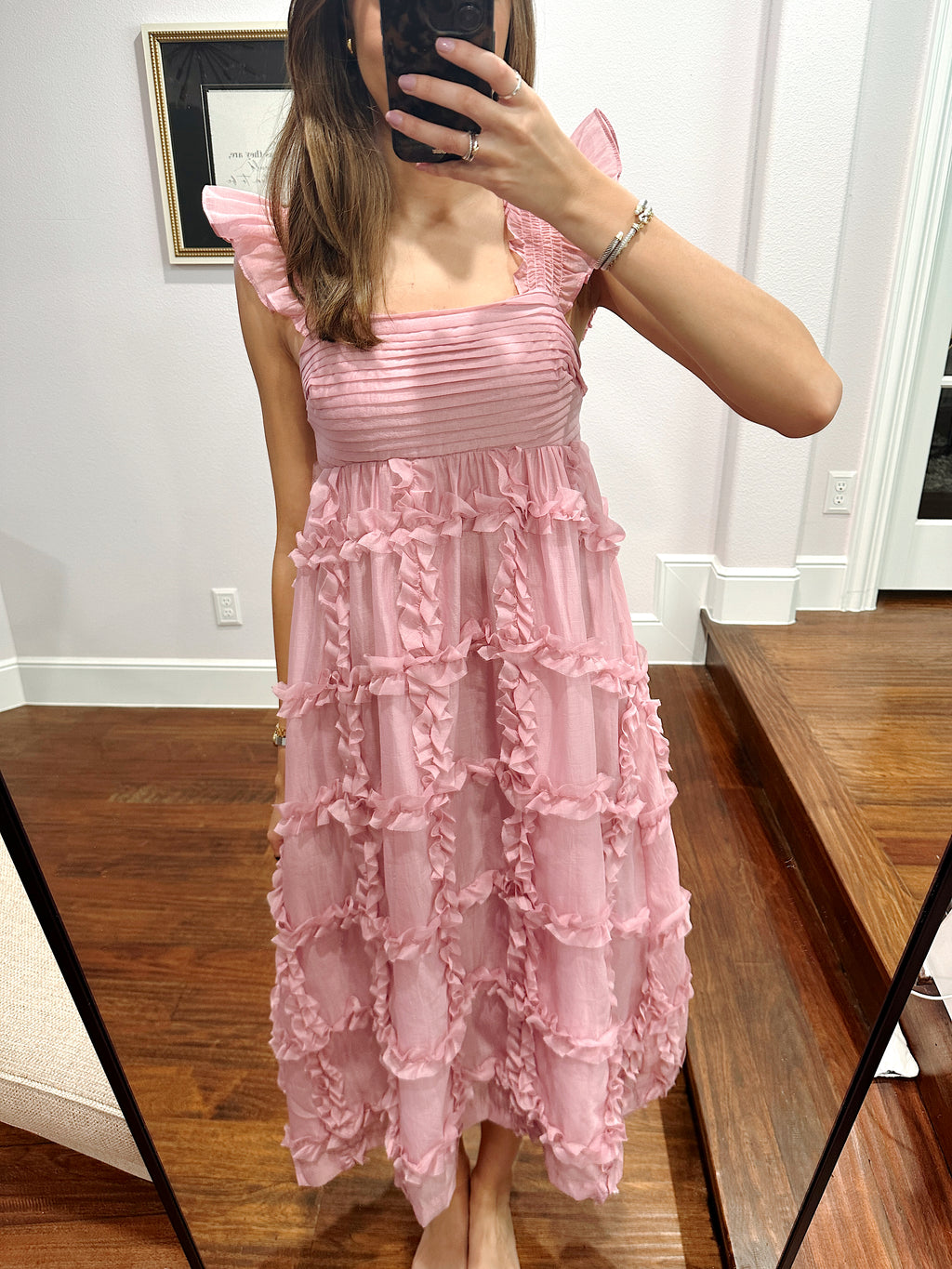 Lily Midi Dress - Pink
