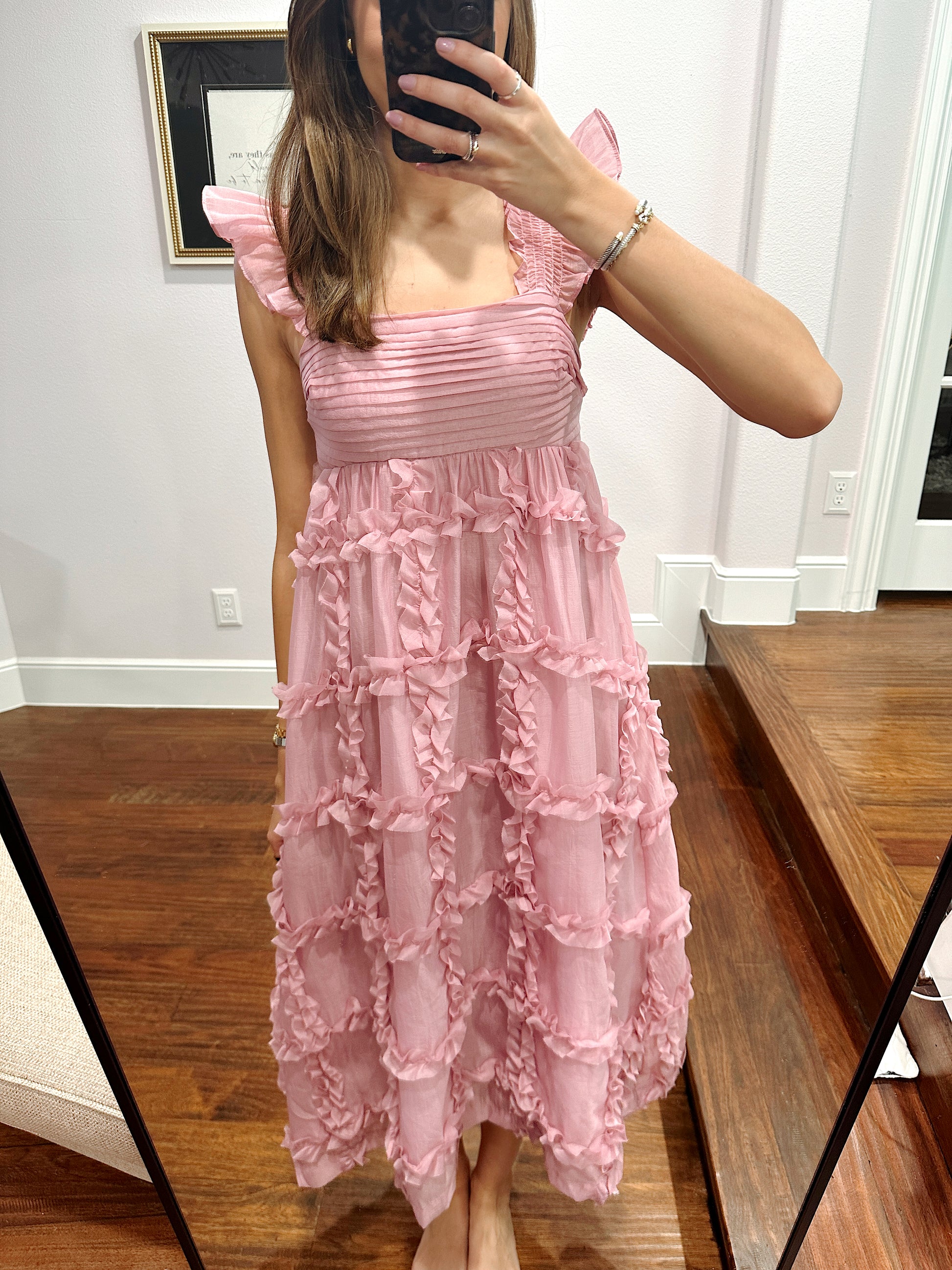 Lily Midi Dress - Pink