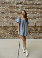 Jennie Denim Babydoll Dress