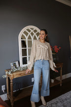 Clara Oversized Bow Sweater - Natural
