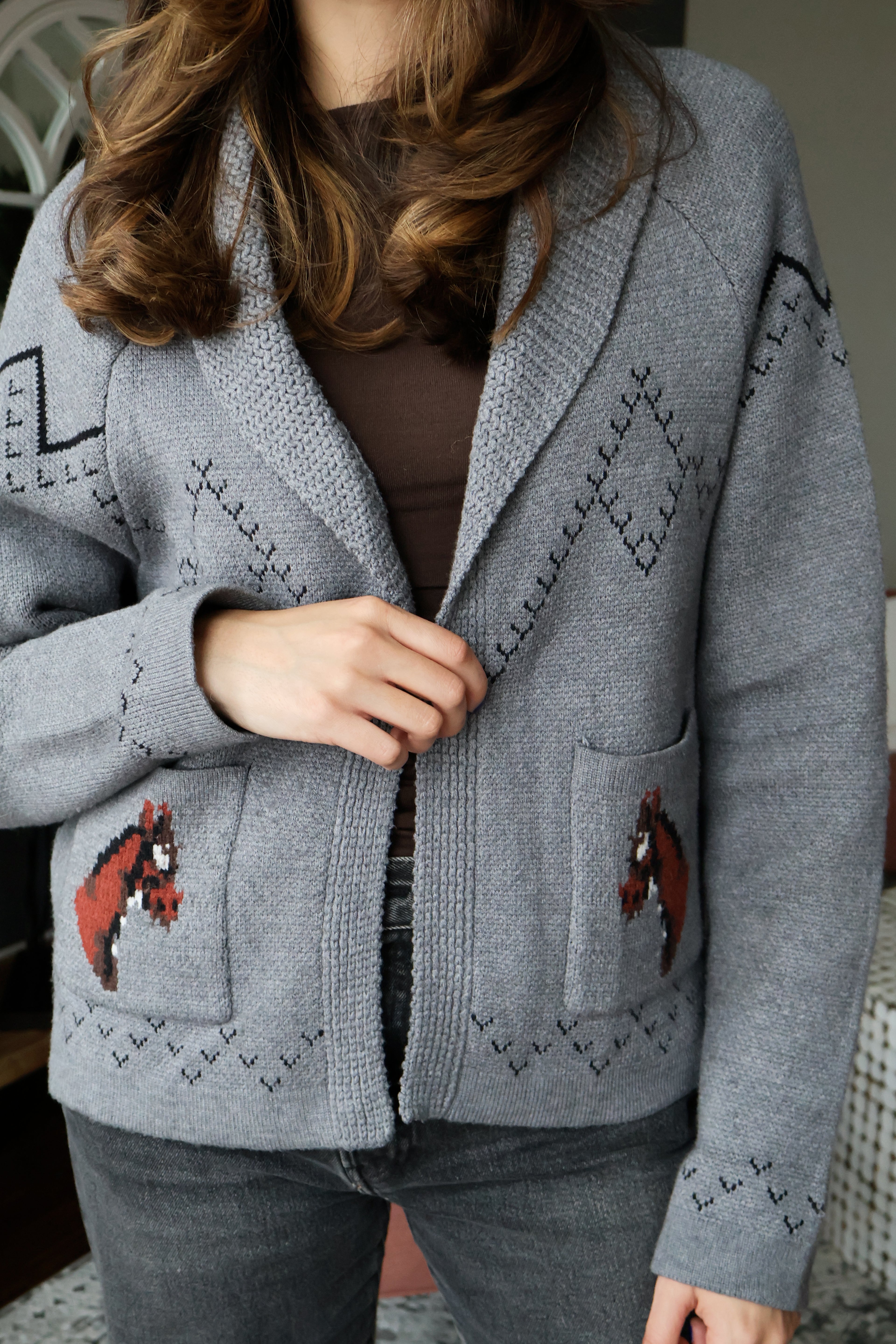 Horse Knit Cardigan