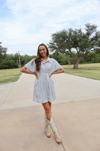 Button Down Mini Dress