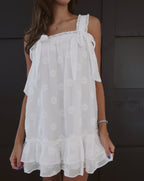 Daisies Mini Dress - White