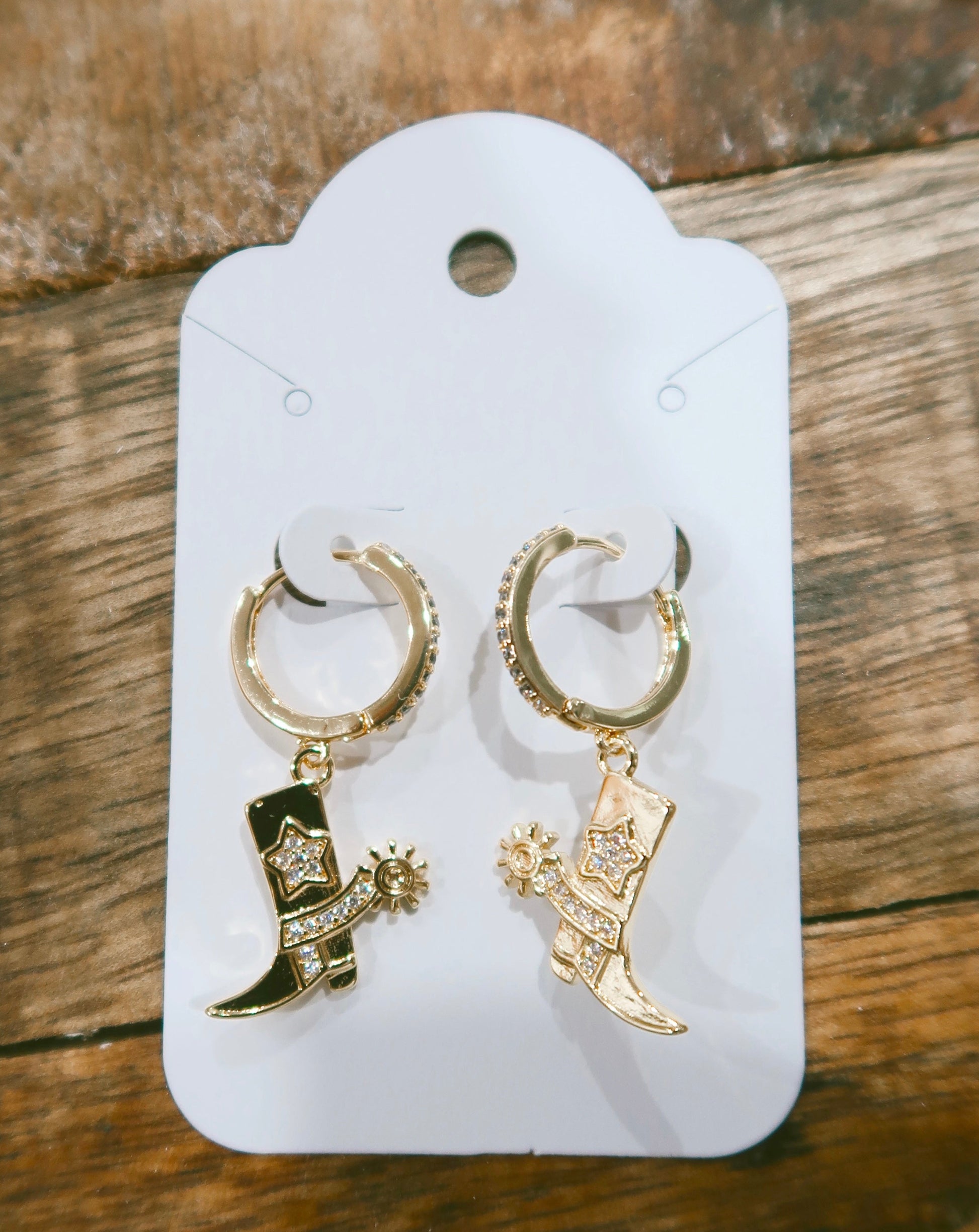 Boot Scootin' Earrings - Gold