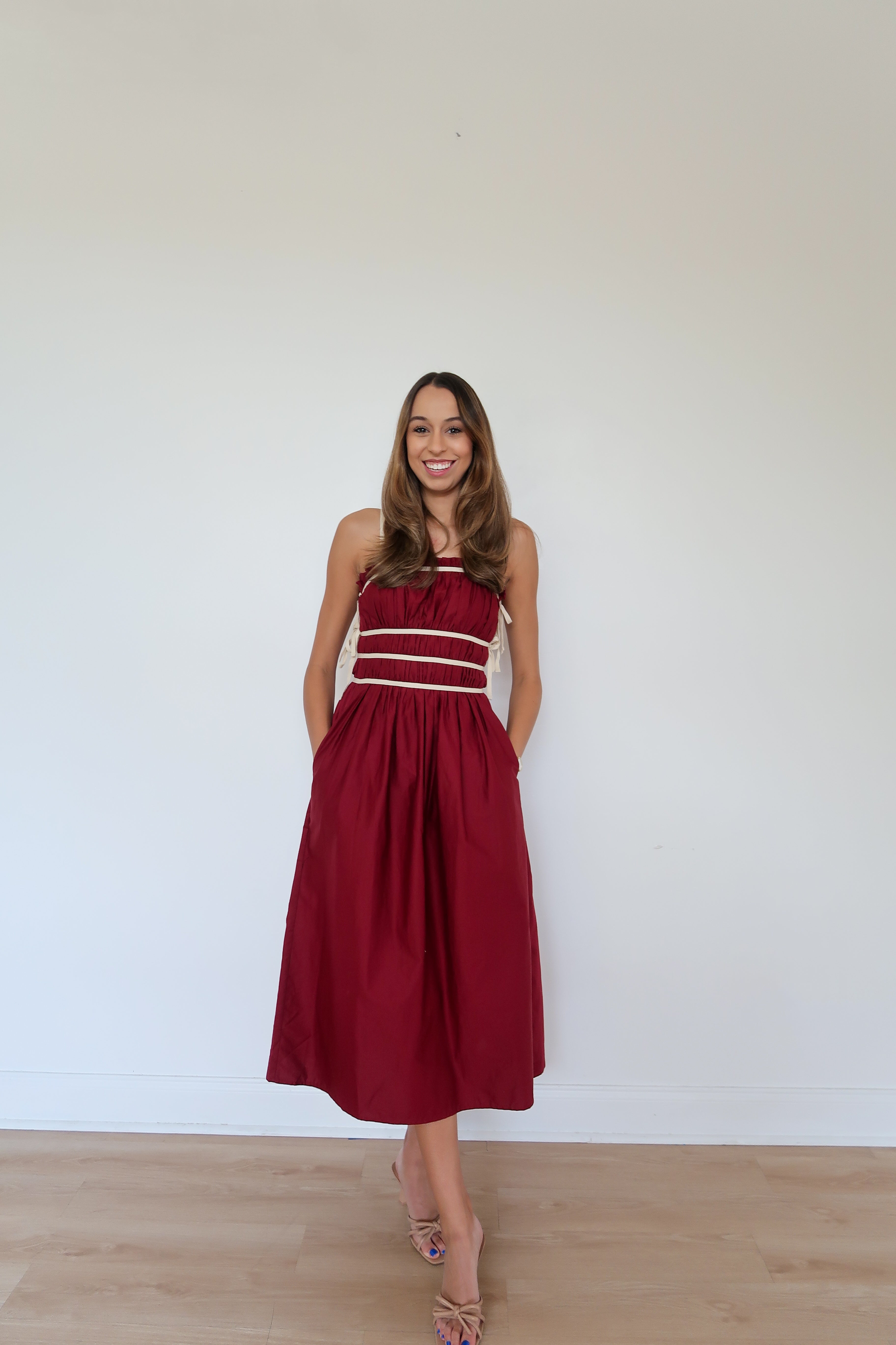Tis' The Season Dress - Drk Red
