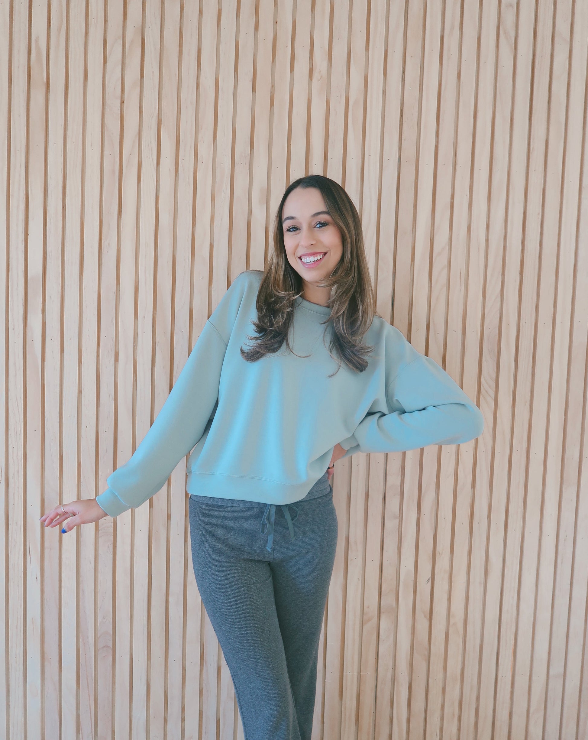 Cozy Sweatshirt - Lt Green