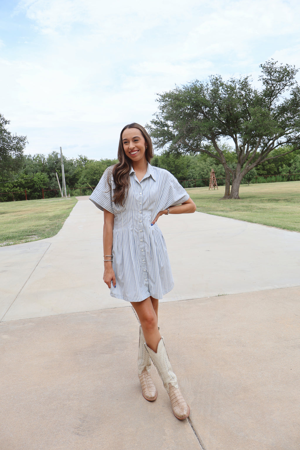 Button Down Mini Dress