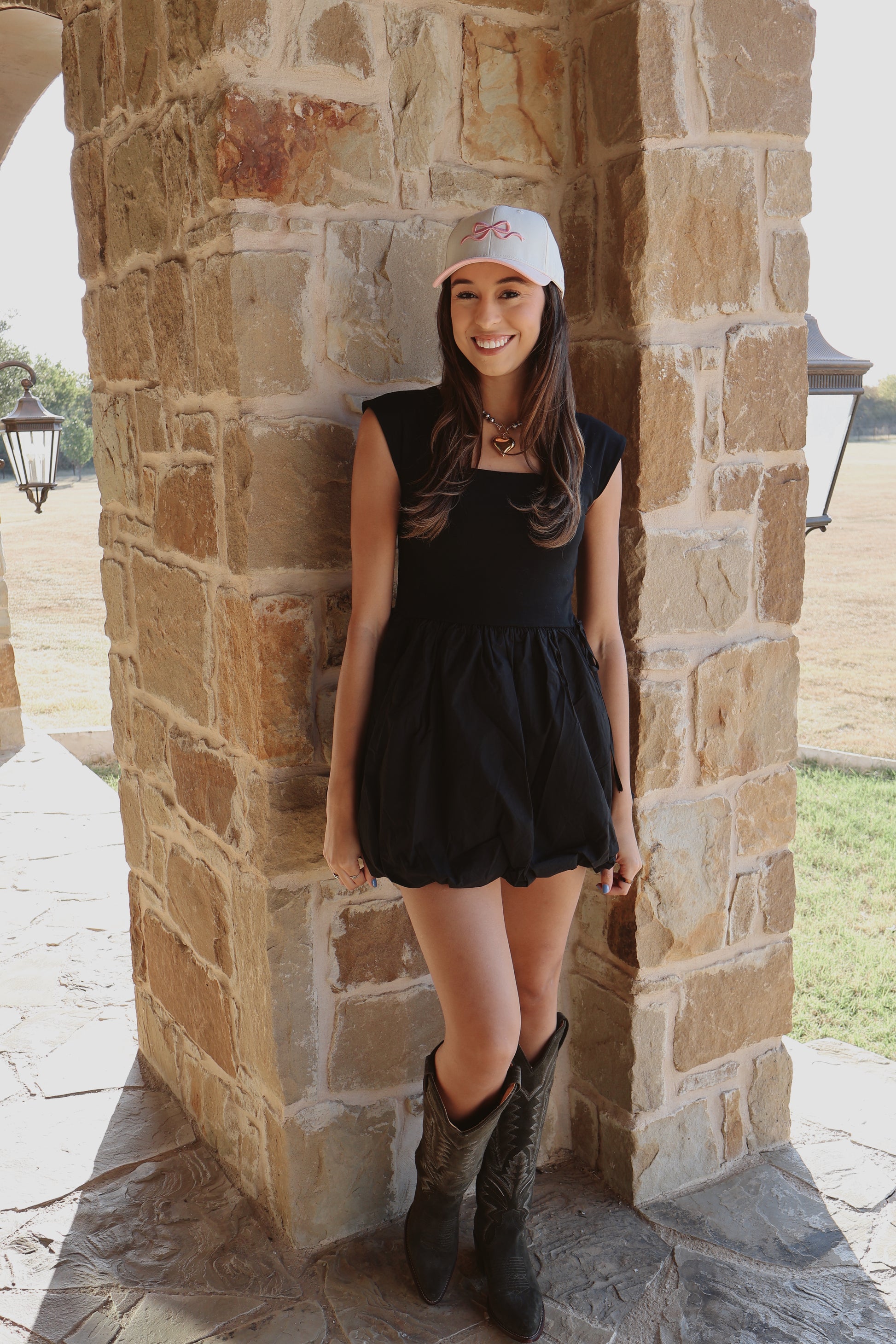 Bow Trucker Hat - Pink