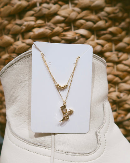 Cowgirl Necklace - Gold