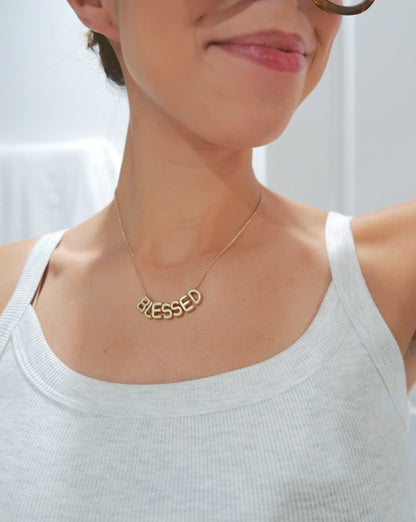 Blessed Bubble Necklace - Gold