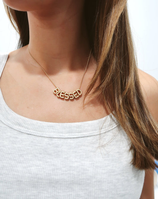 Blessed Bubble Necklace - Gold