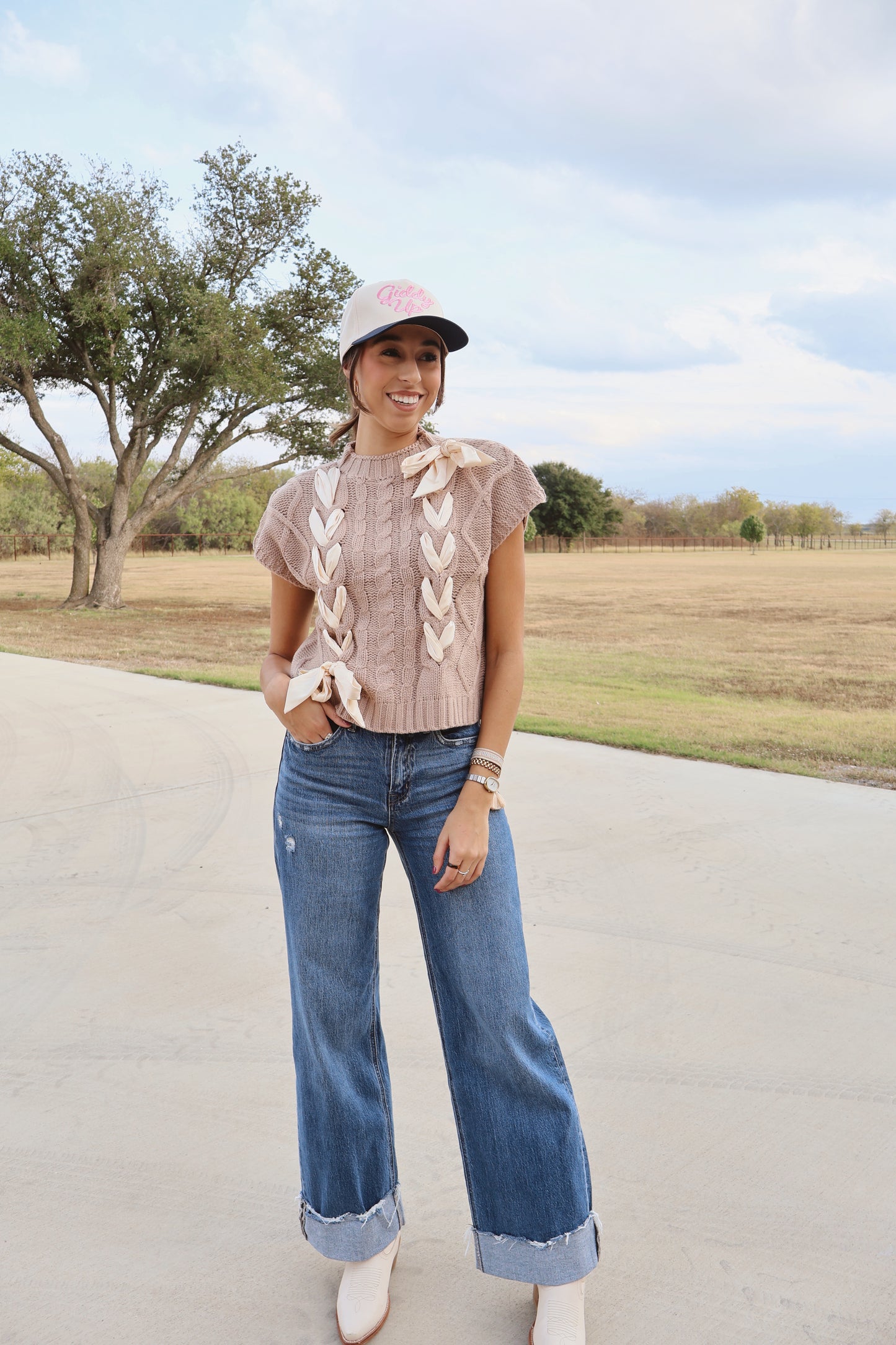 Jessi High Rise Cuffed Jean