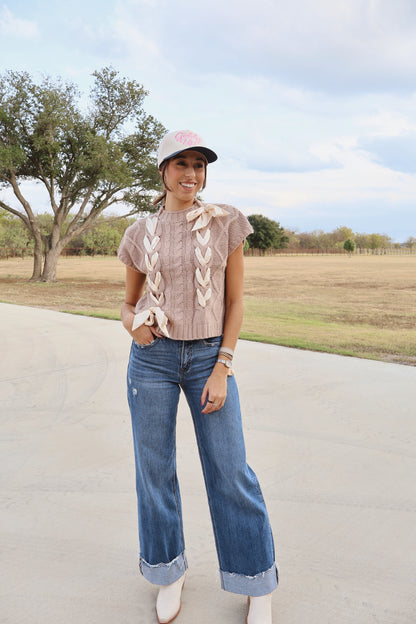 Jessi High Rise Cuffed Jean