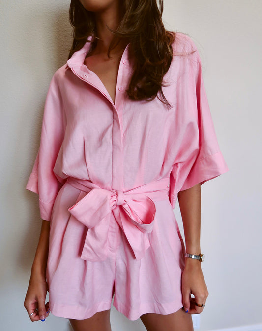 Rose Romper - Pink