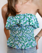 Mabel Top - Green/Blue Multi