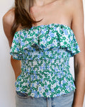 Mabel Top - Green/Blue Multi