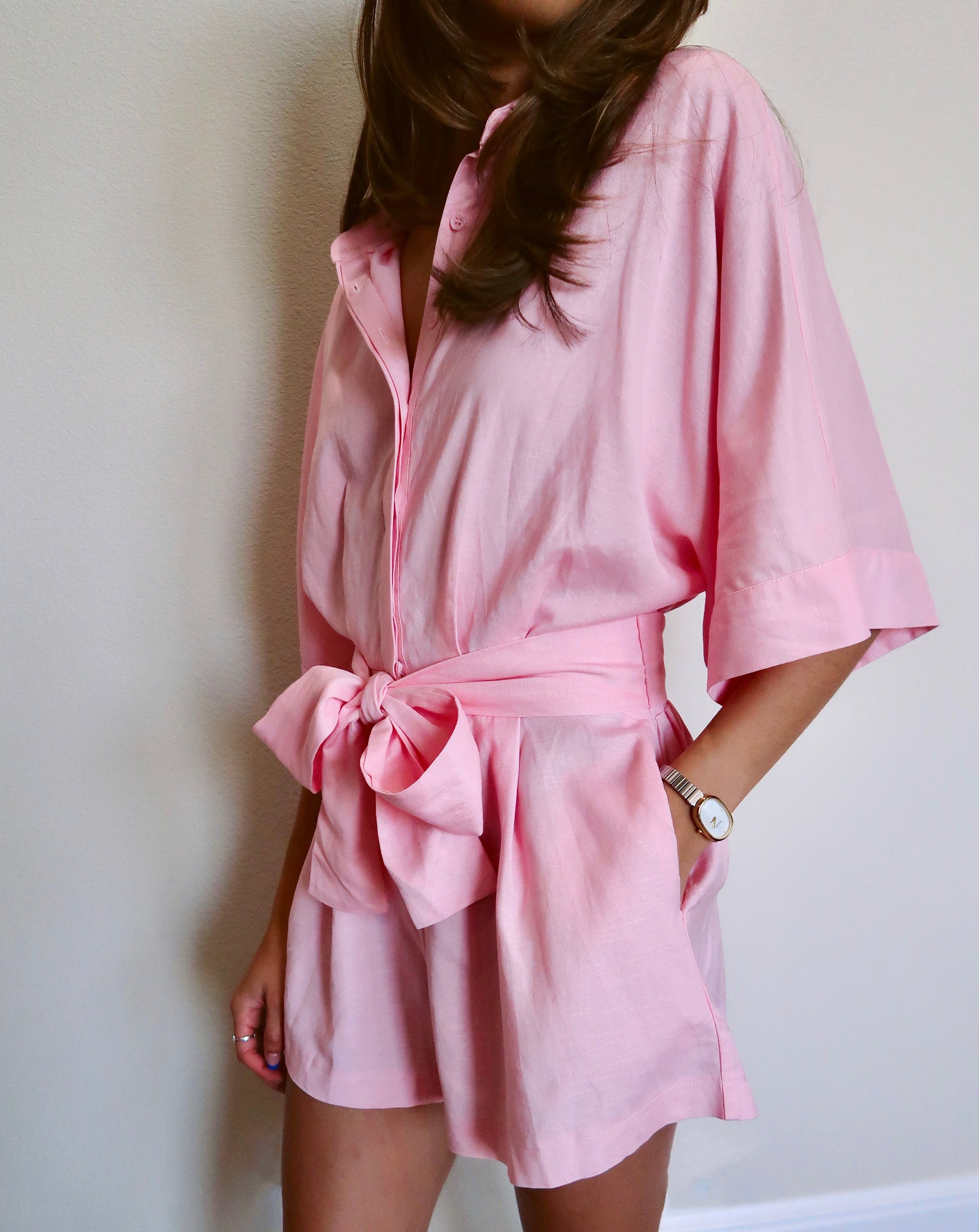 Rose Romper - Pink
