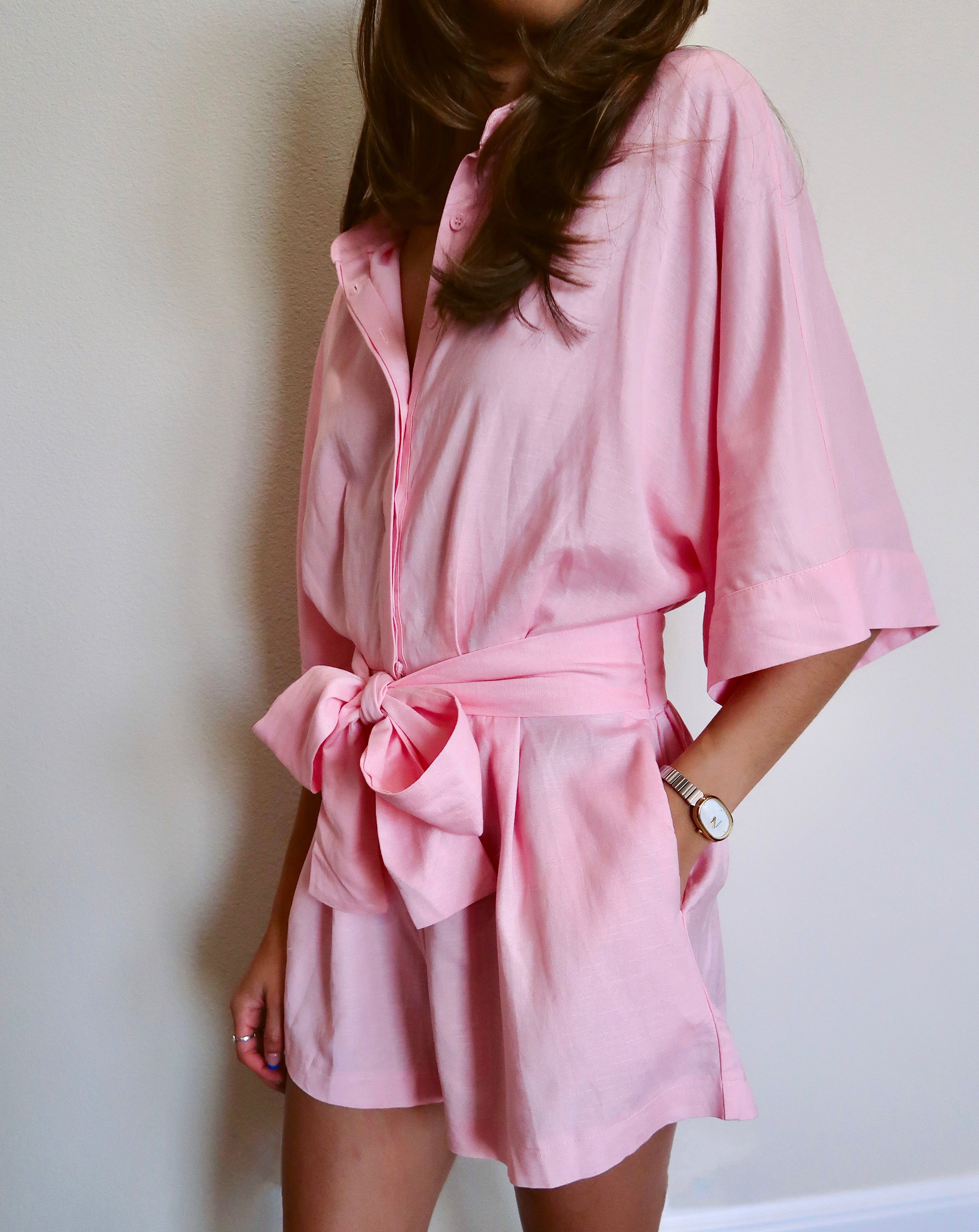 Rose Romper - Pink