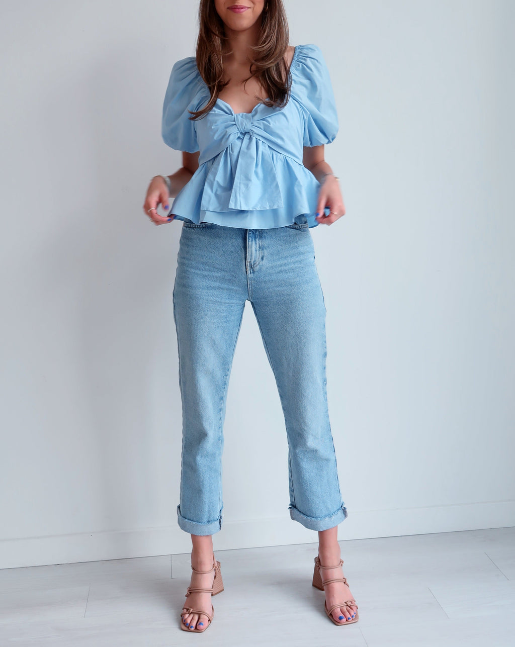 Brodie Top - Lt Blue